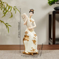 1pc New Style Qipao Lady Figurine Living Room Tea Room Zen High-end Curio Shelf Entrance Decoration