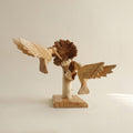 Wooden Rustic Sculpture – Mushroom Decoration